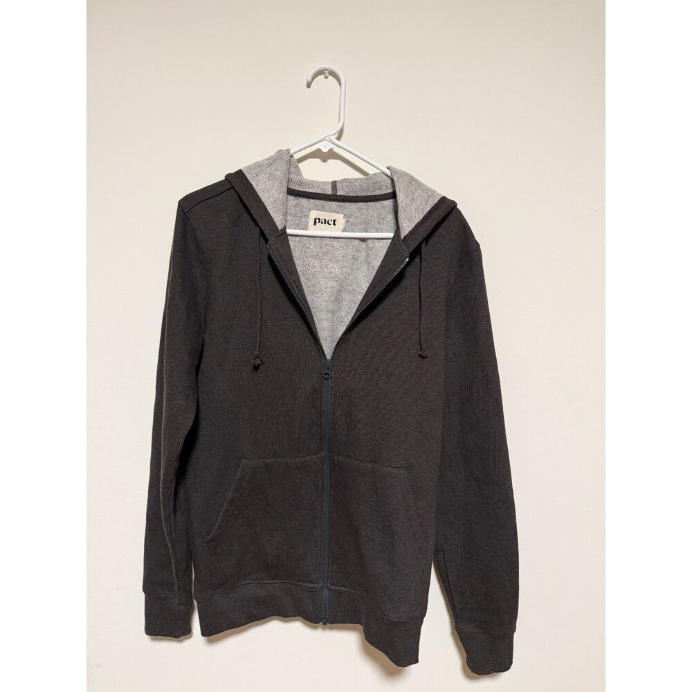 Pact, Light Grey Full-Zip Hoodie